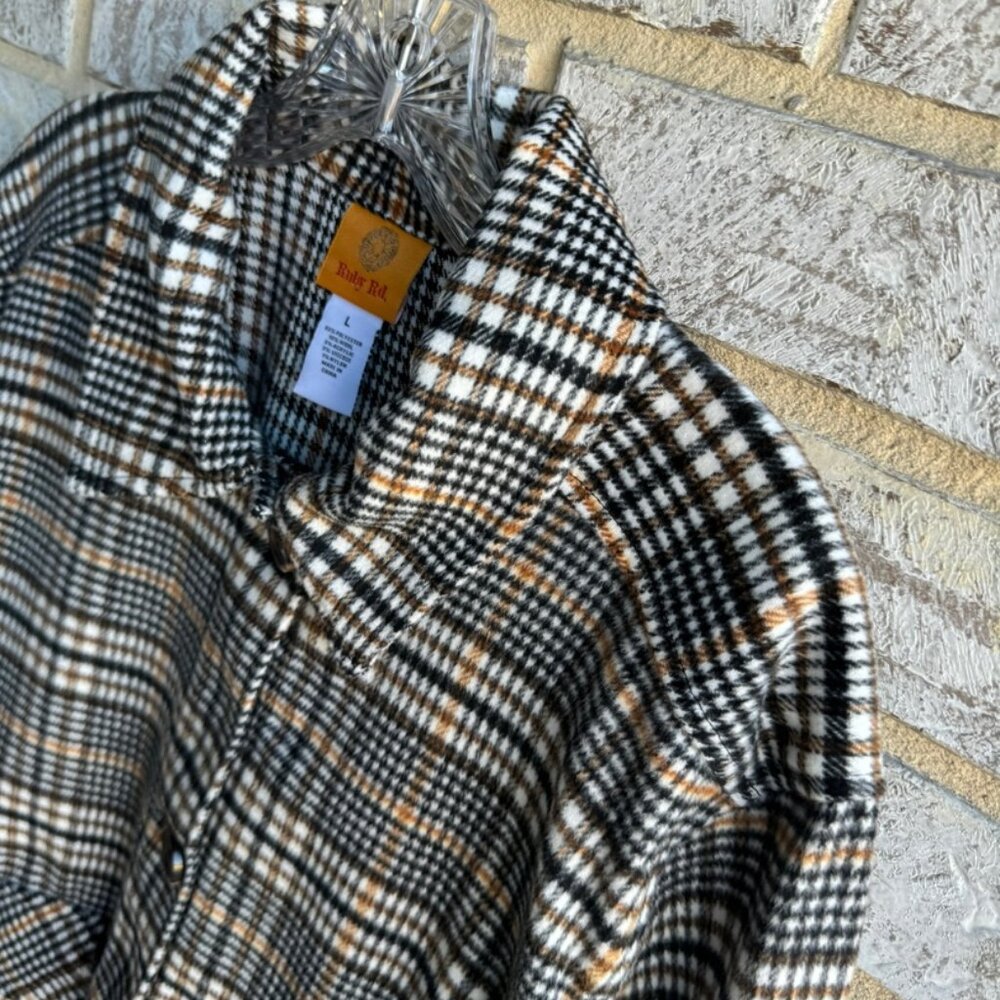 Ruby Rd. Spot On Button Front Short Plaid Jacket … - image 6